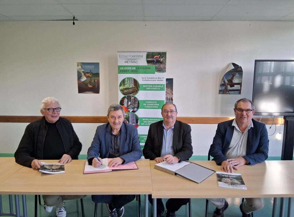Le Parc et l’École forestière de Meymac signent leur partenariat